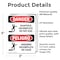 Signmission Scaffold Incomplete Do Not Use Bilingual, 3.5 in W x Rectangle, Vinyl Decal OS-2PACK-DS-D-35-VS-1571 - alternate 6
